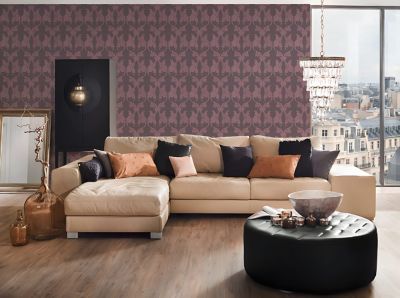 Profhome 956285-GU Papier peint aspect textile texturé mat 5,33 m2