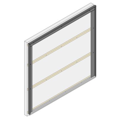 Profil acier pour bardage et parement Le Profileur Français U XL45 noir mat L.2,3 m