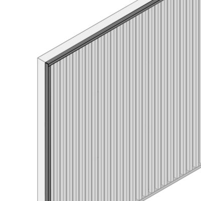 Profil acier pour bardage et parement Le Profileur Français U XL45 noir mat L.2,3 m