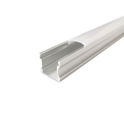 Profilé Aluminium 2m pour Ruban LED Couvercle Opaque - SILAMP