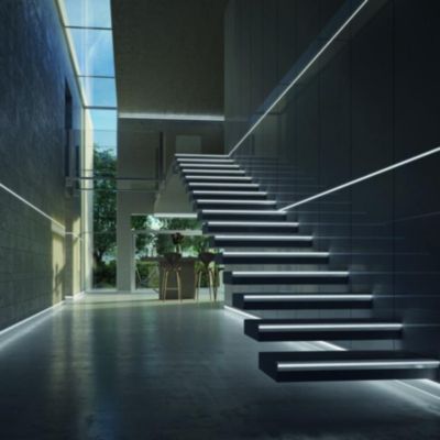 Profilé Aluminium 2m pour Ruban LED Couvercle Opaque - SILAMP