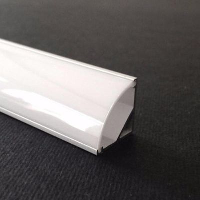Profilé Aluminium Angle 2m pour Ruban LED Couvercle Blanc Opaque - SILAMP