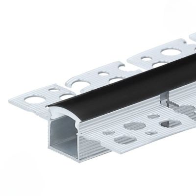 Profilé Aluminium Flexible 2M Cache Opaque Noir - SILAMP
