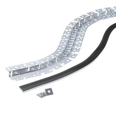 Profilé Aluminium Flexible 2M Cache Opaque Noir - SILAMP