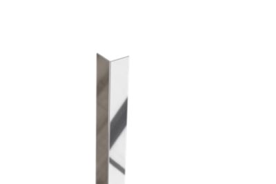 Profil angulaire Ilcom L en acier inoxydable Argent poli - 20 mm x 2700 x 0,65 ep