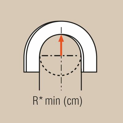 Profil arrondi flexible PX209F - L 200 x H 1 x l 1,4 cm - ORAC DECOR