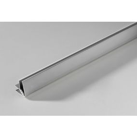 Profil d'angle de finition clipsable 5/8 mm aluminium Grosfillex