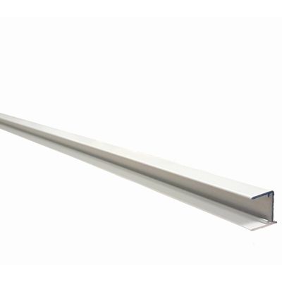 Profilé d'obturation pour plaque polycarbonate alvéolaire 16 mm laqué blanc ou gris L 98 cm Blanc RAL 9010, ep.16 mm, L.98 cm