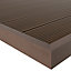 Profil de finition clipsable en composite Neva chocolat L.220 x l.14,5x H.5,2 cm