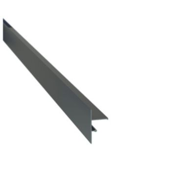 Profilé de finition clipsable pour terrasse sur plots - JOUPLAST - Gris anthracite - 70