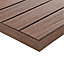 Profil de finition composite marron Good Home Hudson L.240 cm