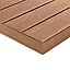 Profil de finition lame de terrasse composite teck GoodHome Hudson L.240 cm