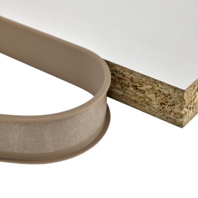 Profilé de finition pour meubles en PVC 18 mm QUEST - baguette de finition autocollante - beige, 5 m