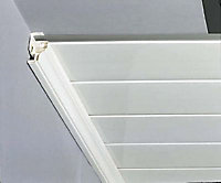 Profil de finition pour plafond et corniche Grosfillex PVC mat blanc L.2,6m
