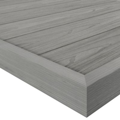 Profil de finition pour terrasse composite Neva Premium Klikstrom L.220 x l.4 x H.5,2cm gris antique