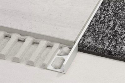 Profilé de finition SCHIENE 100 - Aluminium - hauteur: 10mm - longueur: 2,5ML - épaisseur: 3mm