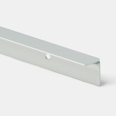Barre D'angle De Finition 23x23mm - 150cm, PVC/aluminium, Pour Plan De Travail Ou Mur