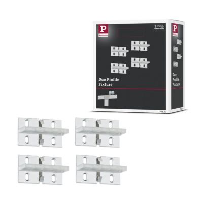 Profilé de strip LED Duo Installation set Fixture Pack de 4 Transparent ...