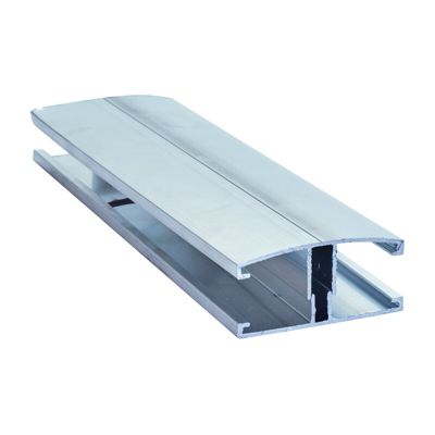 Profil et capot de jonction vissables couverture polycarbonate Aluminium, ep.10/16/32 mm, L.3 m