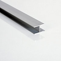 Profil H jonction aluminium 16 mm L.4 m