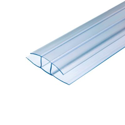 Profil H polycarbonate transparent 16 mm L.2 m