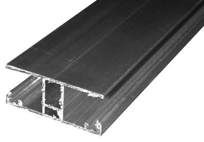Profilé Aluminium En H - Dimensions Intérieures 4.5-16 Mm - Argent Anodisé - Longueur 2000 Mm
