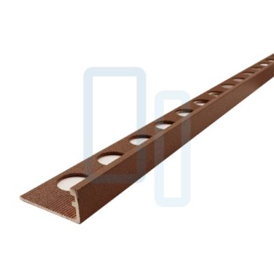 Profilé LAQUÉ OXYDE INTÉRIEUR/EXTÉRIEUR 12mm décoratif pour Carrelage Mural. Aluminium Laqué L.2,60m x 12mm. Luxury Oxyde