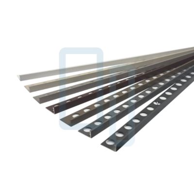 Profilé LAQUÉ OXYDE INTÉRIEUR/EXTÉRIEUR 12mm décoratif pour Carrelage Mural. Aluminium Laqué L.2,60m x 12mm. Luxury Oxyde