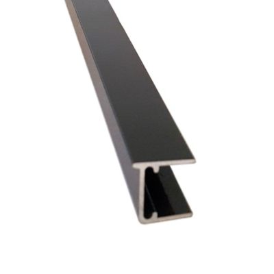 Profil obturateur pour plaque polycarbonate d'ép. 16 mm gris ral 7016, L.0.98 m 5pcs
