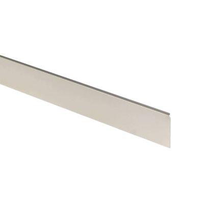 Profil plan de travail finition bordure gris alu Aluminium 0/2 angle droit 28mm