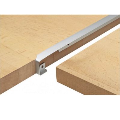 Profil plan de travail jonction d'angle gris alu 28mm