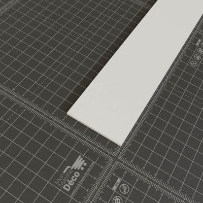 Profil Plat PVC 50 mm - Longueur 2.60 m - A l'unité