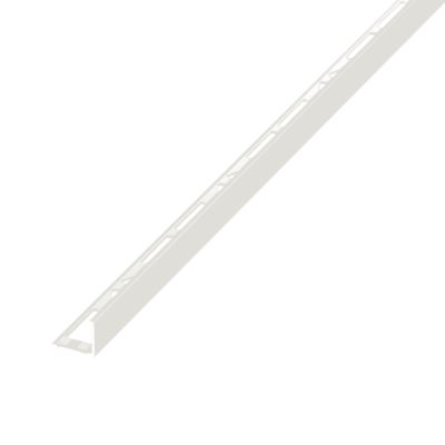 Profilé carrelage angle droit aluminium 22 mm x 2,5 m gris taupe Diall