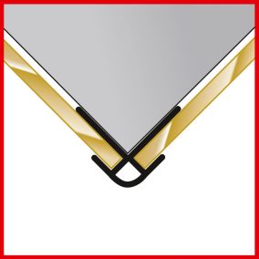 Profilé d'angle extérieur L.210cm pour panneau mural DecoDesign, alu argenté, Schulte