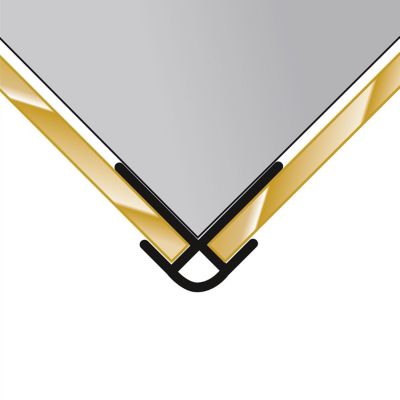 Profilé d'angle extérieur L.210cm pour panneau mural DecoDesign, aluminium argenté, Schulte