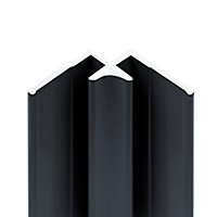 Profilé d'angle intérieur pour panneaux muraux Schulte DécoDesign, anthracite