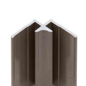 Profilé d'angle intérieur pour panneaux muraux Schulte DécoDesign, taupe