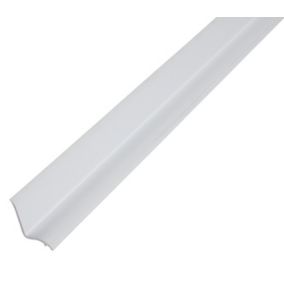Profilé d'étanchéité intérieur Diall fretté PVC blanc lisse L.2,5m x l.2,1cm x ep.14mm