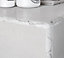 Profilé de carrelage intérieur Diall rond PVC blanc marbré lisse L.2,5m x l.2,7 cm x ep.9mm