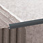 Profilé de carrelage intérieur Diall rond PVC gris lisse L.2,5m x l.2,65cm x ep.6mm