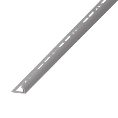 Profilé de carrelage intérieur Diall rond PVC gris lisse L.2,5m x l.2,7 cm x ep.9mm