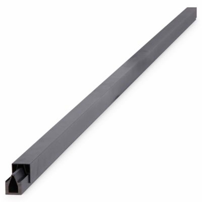 Profilé de départ et profilé de finition en aluminium taupe pour clôture Neva Klikstrom
