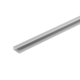 Profilé de finition alu pour dalles PVC Dumawall L. 260 x l.7 x H. 2 cm Ép 5 mm