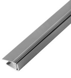 Profilé de finition d'extrémité Grosfillex clipsable L.2,60m alu