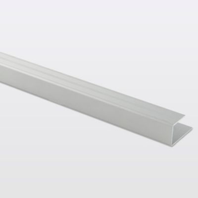 Profilé de finition en U en aluminium pour sol , décor métal mat GoodHome 15,5 x 1 800 mm