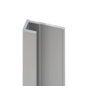 Profilé de finition H.255 x 1,7 cm, aluminium, argent, Schulte Deco Design