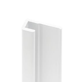 Profilé de finition H.255 x 1,7 cm, aluminium, blanc brillant, Schulte Deco Design