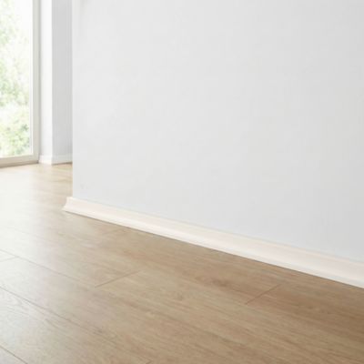 Profilé de finition pour sol MDF Blanc GoodHome 220 x 1,6 cm décor 10