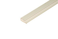 Profilé de finition PVC blanc, 1 m