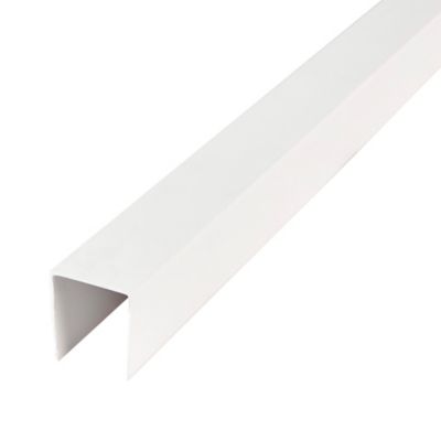 Profilés de finition PVC blanc 2m H/U, nombreux modèles HJ: Profilés en U,  274 isocèles - montage 10,8 mm